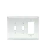 FHC 5-1/4" x 7-1/4" - Double Toggle Decora Clear Glass Mirror Plate