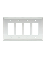 FHC 5-1/4" x 9" - Quadruple Decora Clear Glass Mirror Plate