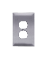 FHC Gray Duplex Plug Glass Mirror Plate