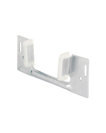FHC Sliding Pocket Door Bottom Guide - 1-3/8" x 1-1/4" - Steel W/Plastic Guides