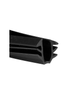 FHC Glass Retaining Spline - Glazing U-Channel - Black Vinyl - 750 Ft. Per Roll