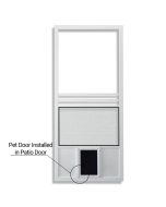 FHC Deluxe Pet Door - Clear Anodized