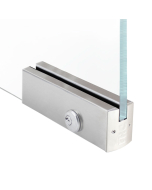FHC 2-1/2" Square Patch Rail Fitting With Lock