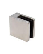 FHC SQ Series Glass Clamp With Flat Base For 1/2" and 9/16" Glass