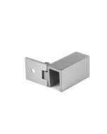 FHC Left Hand Adjustable Wall Mount Slip Fit Glass Clamp
