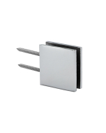 FHC Notch Style Wall Mount Clamp Double Mounting Holes for 3/8" to 1/2" Glass  