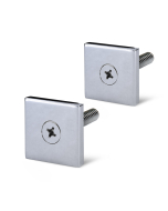 FHC Square Low Profile End Caps for Single Sided Square Towel Bars