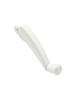 FHC Folding Crank Handle For 11/32” Spindle Casement And Awning Window Operators - Diecast Zinc - White Enamel Finish (Single Pack)