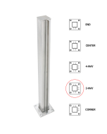 FHC T1000 3-Way - 1.5" Square Partition Post