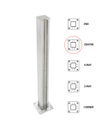 FHC T1000 Center Post - 1.5" Square Partition Post