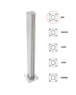 FHC T1000 End Post - 1.5" Square Partition Post