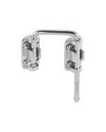 FHC Patio Sliding Door Loop Lock - 2-1/8" Hardened Steel Bar With Diecast Base - Chrome Plated (Single Pack)