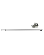 FHC Security Bar For Sliding Patio Doors - Adjustable - Aluminum Construction With Aluminum Finish (Single Pack)
