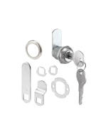 FHC (Keyed Different) Drawer And Cabinet Lock - 5/8” - Diecast Stainless Steel - Fits On 5/16” Max Panel Thickness (1 Kit)