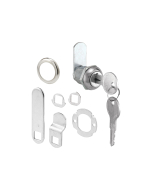 FHC (Keyed Alike) Drawer And Cabinet Lock - 5/8” - Diecast Stainless Steel - Fits On 5/16” Max Panel Thickness (1 Kit)