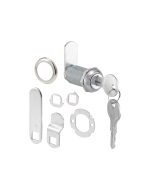 FHC (Keyed Different) Drawer And Cabinet Lock - 1-3/8” - Diecast Stainless Steel - Fits On 1” Max Panel Thickness (1 Kit)