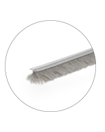 FHC Bulk Rolls Storefront Door Pile Weatherstrip - Gray