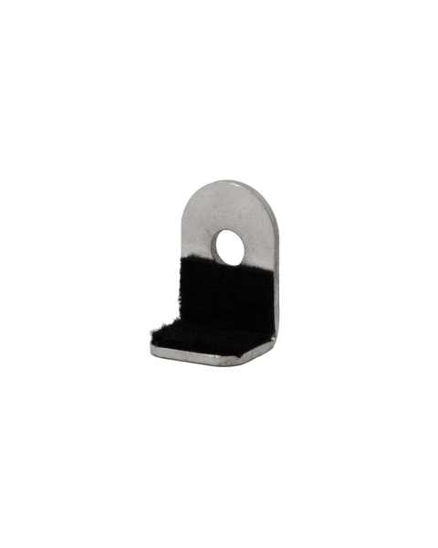 FHC | 8WMC Felt-Lined Mirror L Clip 3/4&quot; Long | Frameless Hardware 