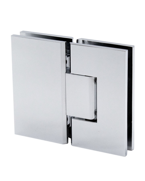 FHC Venice Series 180 Degree Glass to Glass Hinge - Polished Chrome