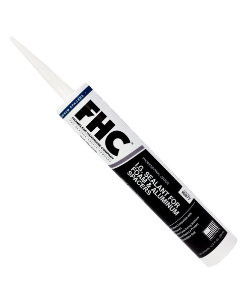 FHC Black Insulating Glass Silicone Foam/Metal Spacer Sealant 10.3 oz. Cartridge