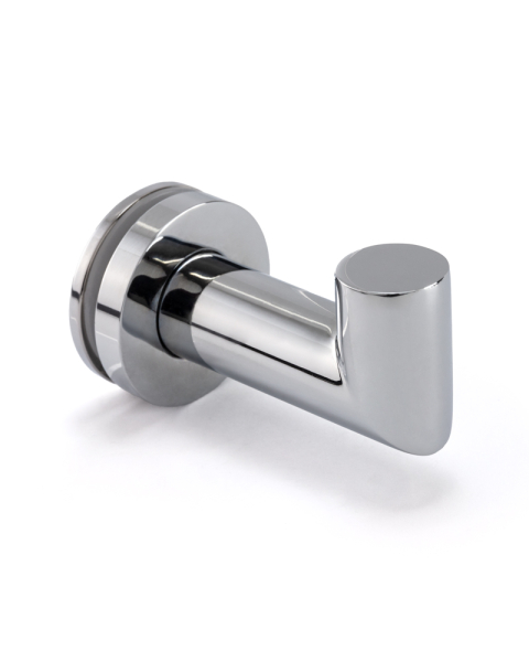 Caster Series Double Robe Hook in Polished Chrome
