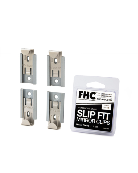 FHC Slip Fit Mirror Clip Set - Nickel Plated