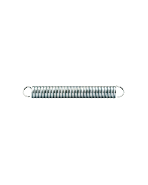 FHC Extension Spring - Spring Steel Construction - Nickel-Plated Finish - 0.148 Ga x 1-1/4