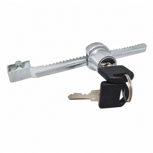 FHC Keyed-Alike Showcase Lock for Sliding Glass Display Cases - Fits up to 5/16" Glass - Chrome