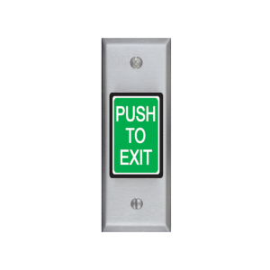 FHC Narrow Push to Exit Switch with Adjustable Release Timer