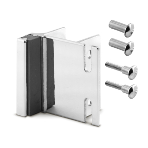 FHC ADA Inswing Strike & Keeper, Chrome Plated (1-Pack) &ndash; Restroom Partition Hardware