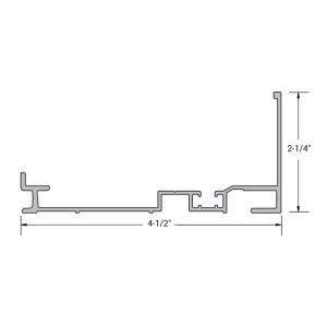 FHC Aluminum 2" x 4-1/2" Thermo High Performance Sub Sill - 24'-1" Length