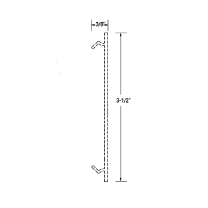 FHC Aluminum Snap In Flat Filler- 24&rsquo;-1&rdquo; Length 