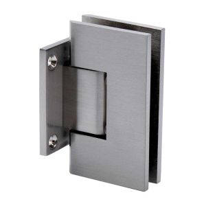 FHC Venice Adjustable Square Wall Mount Hinge Short Back Plate - Brushed Nickel