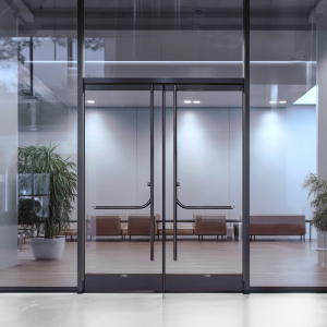 FHC Aspire&trade; Insulated Glass Entrance Door - 4" Top & 10" Bottom Rails - Standard Top/Diff Bottom Prep