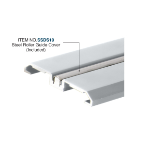 FHC BRS100 Bottom Track for Rolling Sliding Doors - 240" Long - Satin Anodized