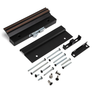 FHC Sliding Glass Door Handle Set - 4-15/16" - Extruded Aluminum - Black (Single Pack)