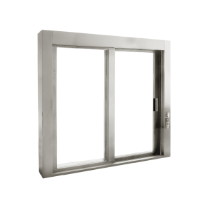 FHC Manual Deluxe Service Window OX with 1/4" Clear Tempered Glass