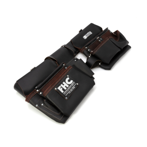 FHC 13 Pocket HD Glaziers Tool Belt Oiled Leather 