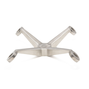 FHC Heavy Duty Post Mount 4 Arm 90 Degree Spider Fitting - Brushed Stainless 