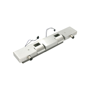 FHC Double Aluminum Door Electric Strike Stop Kit for Panic Handles - Brushed Stainless