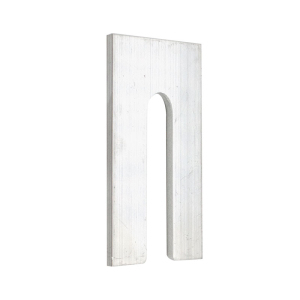 FHC 3" Wide Aluminum Horseshoe Shims - 100 Pack