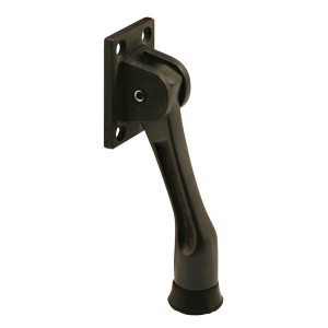 FHC Door Stop Drop Down 4 Hole - Bronze Finish H.D. Diecast 