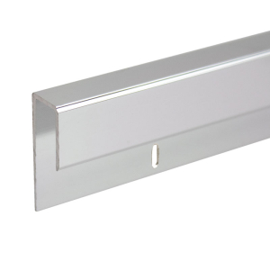 FHC 1/4" Deep Nose Aluminum J-Channel 144" Length - Brite Anodized