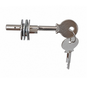 FHC Universal Plunger Lock for 1/4" Glass - Keyed Alike - Chrome