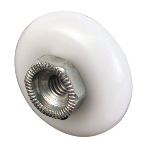 FHC 7/8" - Nylon - Tub Enclosure Oval Edge Ball Bearing Roller (2-Pack)