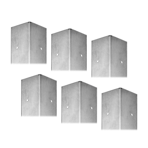 FHC Stainless Steel Corner Shield 2" x 48" with Fasteners 6/Pack