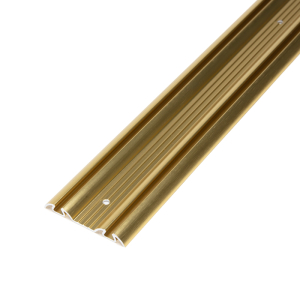 FHC By-Pass Mirror Door Bottom Track - 72" - Roll-Formed Steel - Champagne