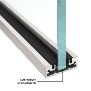 FHC 2-1/8" x 7/8" Narrow Shallow Channel for 5/8" Glass