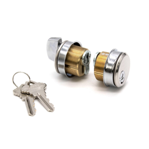 FHC North American Mortise Keyed Cyl/T-Turn Rings 2-Keys - Keyed Different