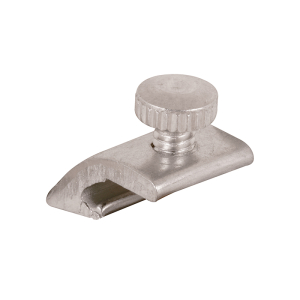 FHC 1/8" Offset Storm Door Panel Clips With Screws - Mill Finish (8 Pack)